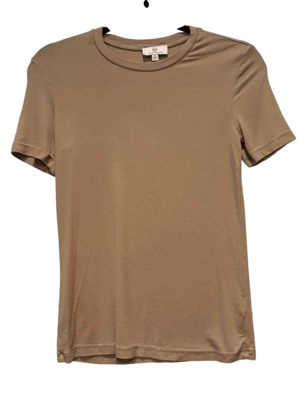 Ag Adriano Goldschmied - Women's Short Sleeve T-shirt. Size small. Tan